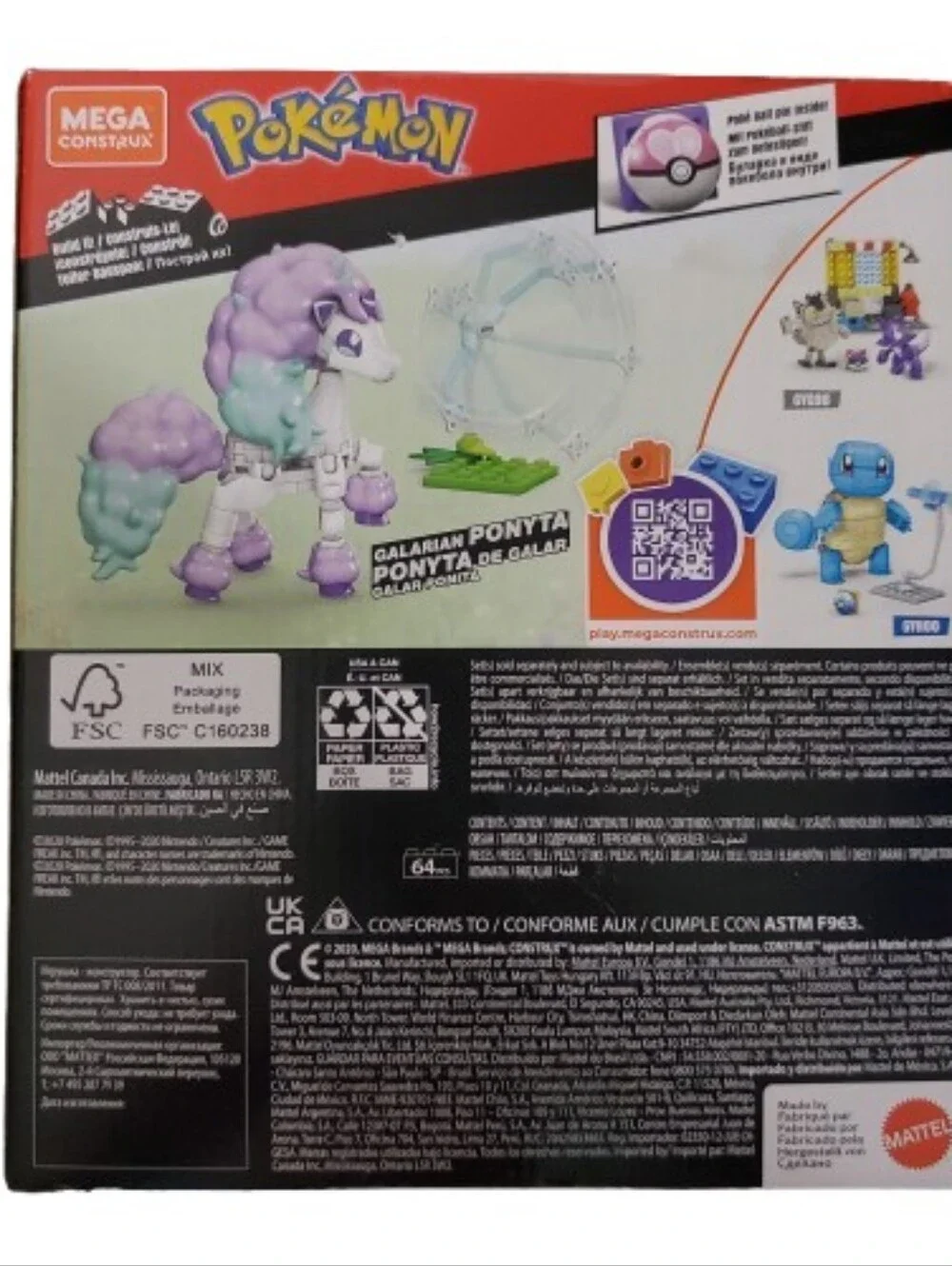 New In Box Lego Pokémon Galarian Ponyta Building Set